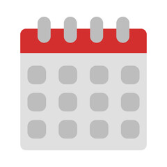 Fototapeta premium Calendar flat icon