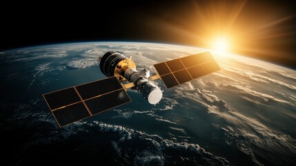 Low-orbit satellites for instant data delivery, providing real-time, high-speed global communication with enhanced AI processing..