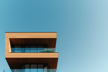 Modern architectural design showcases minimalist style with natu