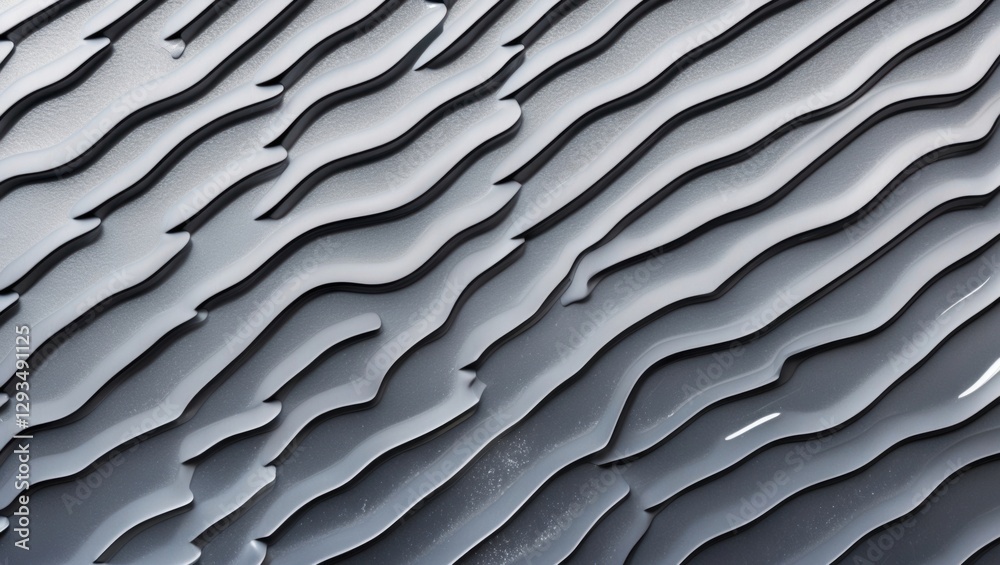 Poster textured metallic surface with slotted pattern showcasing waves and grooves ideal for backgrounds, w