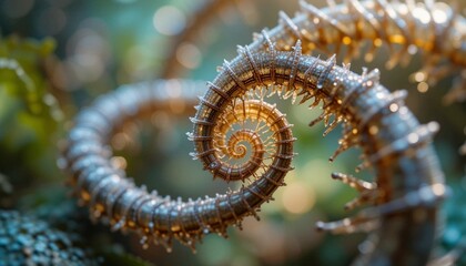 close up of a spiral
