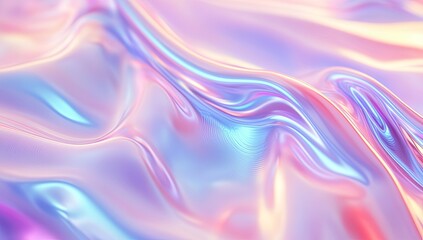 Abstract Liquid Holographic Fabric Texture