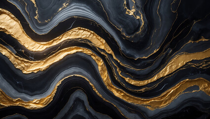 Gold-veined marble texture