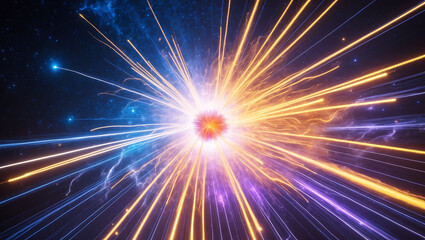 High-energy particle burst