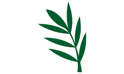 green leaf design logo