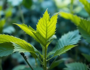close up of green leaves