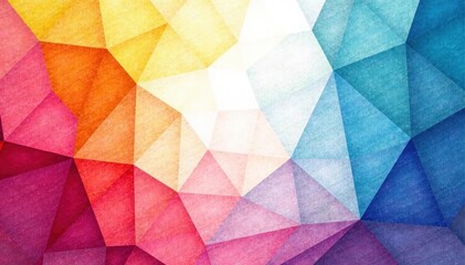 Naklejka premium Geometric watercolor vector background with bold shapes , seamless, lines