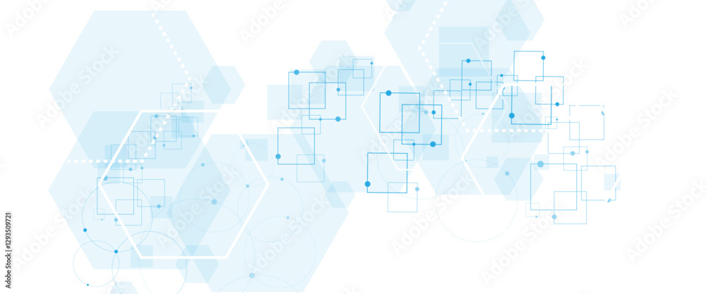 Poster Abstract technology and science background design.