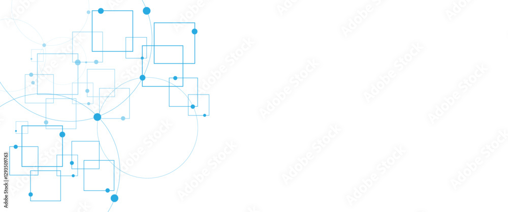 Poster abstract technology and science background design.