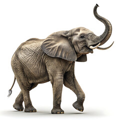 Obraz premium Majestic Elephant in Walking Pose