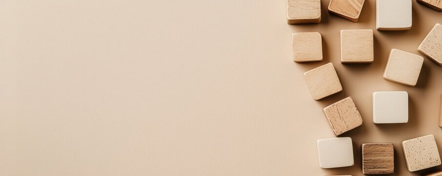 Exploring minimal tax concepts with blocks and coins on a soft surface