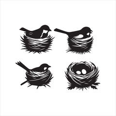 vector illustration of an abstract bird