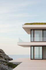 Modern coastal house blends natural elements with sleek architec