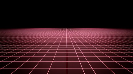 Abstract Pink Grid Pattern Perspective Background