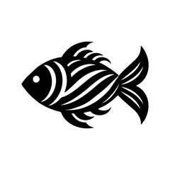 Abstract Tribal Fish Vector Design