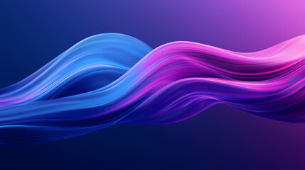Fluid art with blue and purple waves