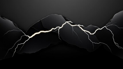 Stormy gray background with cracked marble texture and lightning vein pattern