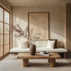 A stylish interior showing modern home decor aesthetic