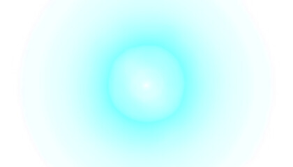 Bright teal blue glow, radiant and smooth PNG