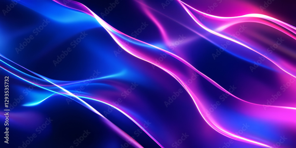Canvas Prints a visually stunning abstract background with layered currents of softly glowing liquid light, smooth