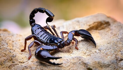 Striking Image of False Scorpion Pseudoscorpion Neobisium sp. in Sardinias Fascinating Landscape, Caught in a Moment of Enigmatic Beauty at Dusk.