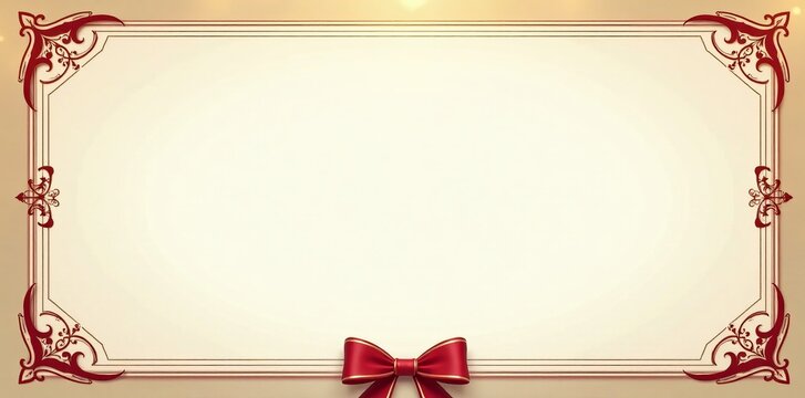 Elegant blank certificate with swirl design, ideal for awards and achievements, mockup, award