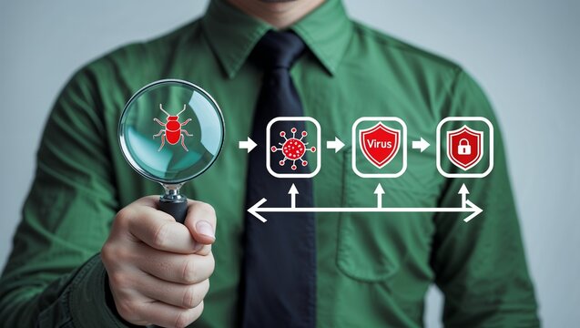 Process of Identifying and Dealing with Computer Viruses