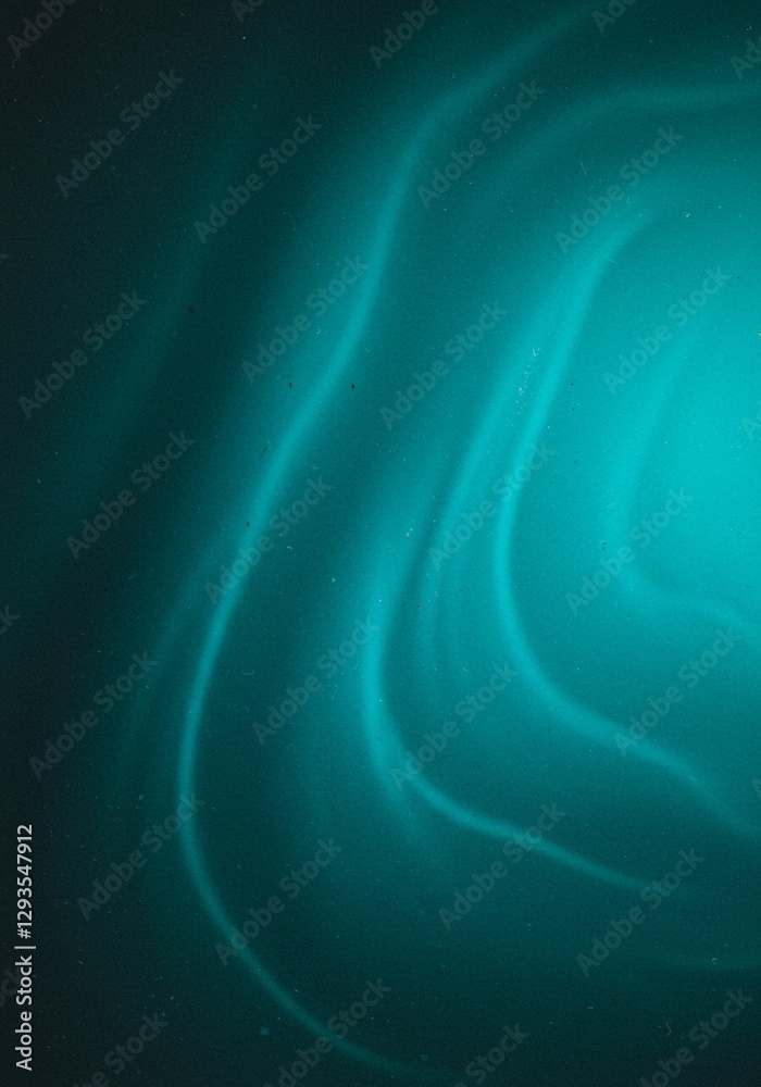 Wall mural this image showcases a calm and serene abstract background with a blue to green gradient and a flowi