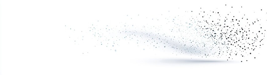 Abstract Background with Soft Particles and Elegant Light Effects