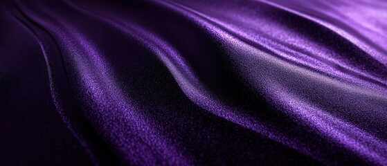 Fototapeta premium Luxurious purple silk fabric flowing gracefully to capture the essence of elegance and sophistication in textiles