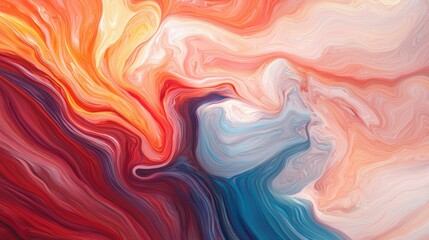 Obraz premium A self-evolving AI painting itself into existence, forming surreal recursive digital art in an infinite abstract loop