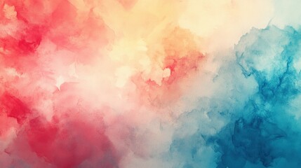 Bold red and blue background creating a striking visual contrast perfect for artistic and graphic design projects