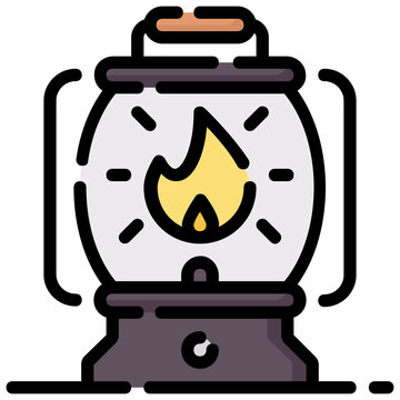 recommend clip art: lantern vector filled outline icon