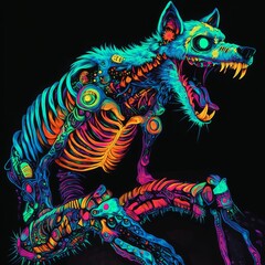 Fototapeta premium Glowing Undead Beast