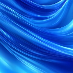 Obraz premium Blue silk waves, abstract background
