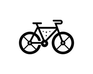 Fototapeta premium bicycle isolated on white background