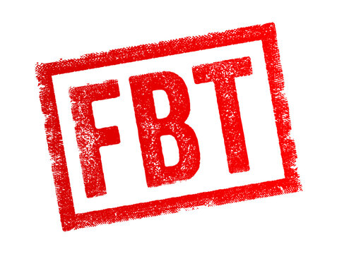 FBT abbreviation stands for Fringe Benefits Tax, Full Body Training, acronym text concept stamp