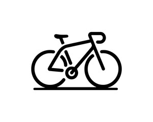 Fototapeta premium bicycle icon isolated on white