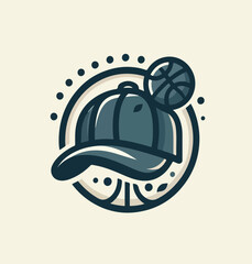 vector image of a sport hat