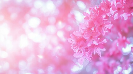 Fototapeta premium Elegant close-up of pink azaleas in a garden for floral inspiration