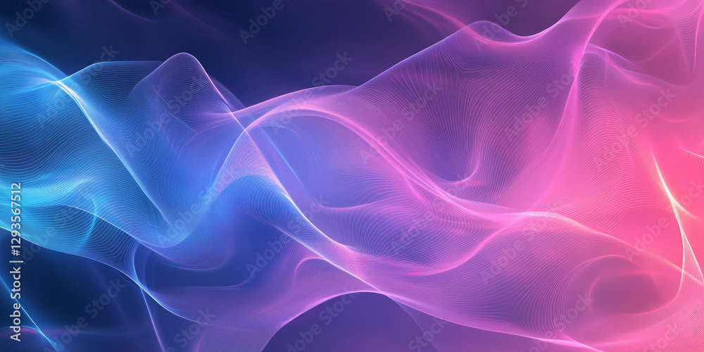 Canvas Prints a visually stunning abstract background with layered currents of softly glowing liquid light, smooth