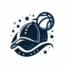 vector image of a sport hat