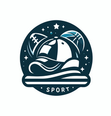 Fototapeta premium vector image of a sport hat
