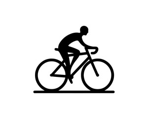cyclist silhouette vector