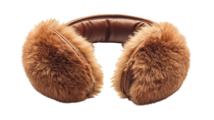 Stylish faux fur ear warmers perfect for cold weather outdoor activities