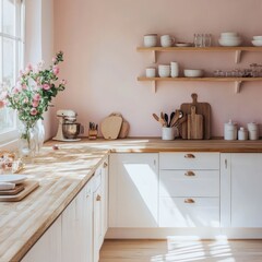 Kitchen Corner Demonstrating Clean Interior Design And Aesthetic