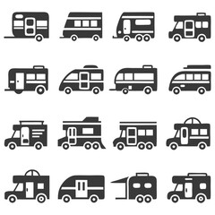 Trailer Icon Set