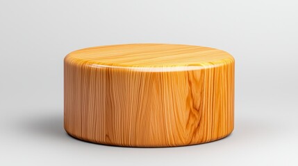 Simple and elegant wooden stool displayed on a clean white background emphasizing its timeless design and versatility