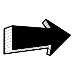 black arrow icon