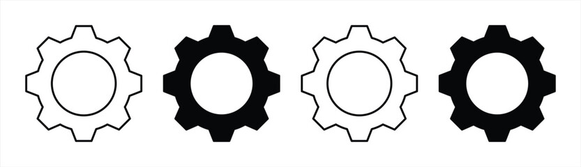 gear setting icon. Vector Illustration